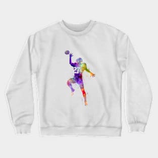 American football in watercolor Crewneck Sweatshirt